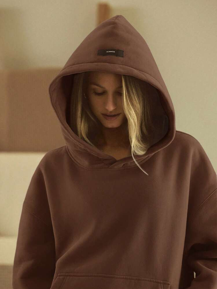 GLOWMODE Heavyweight Fleece Oversized Hoodie Sweatshirt Pocket Thick Thermal Warm Winter | SHEIN