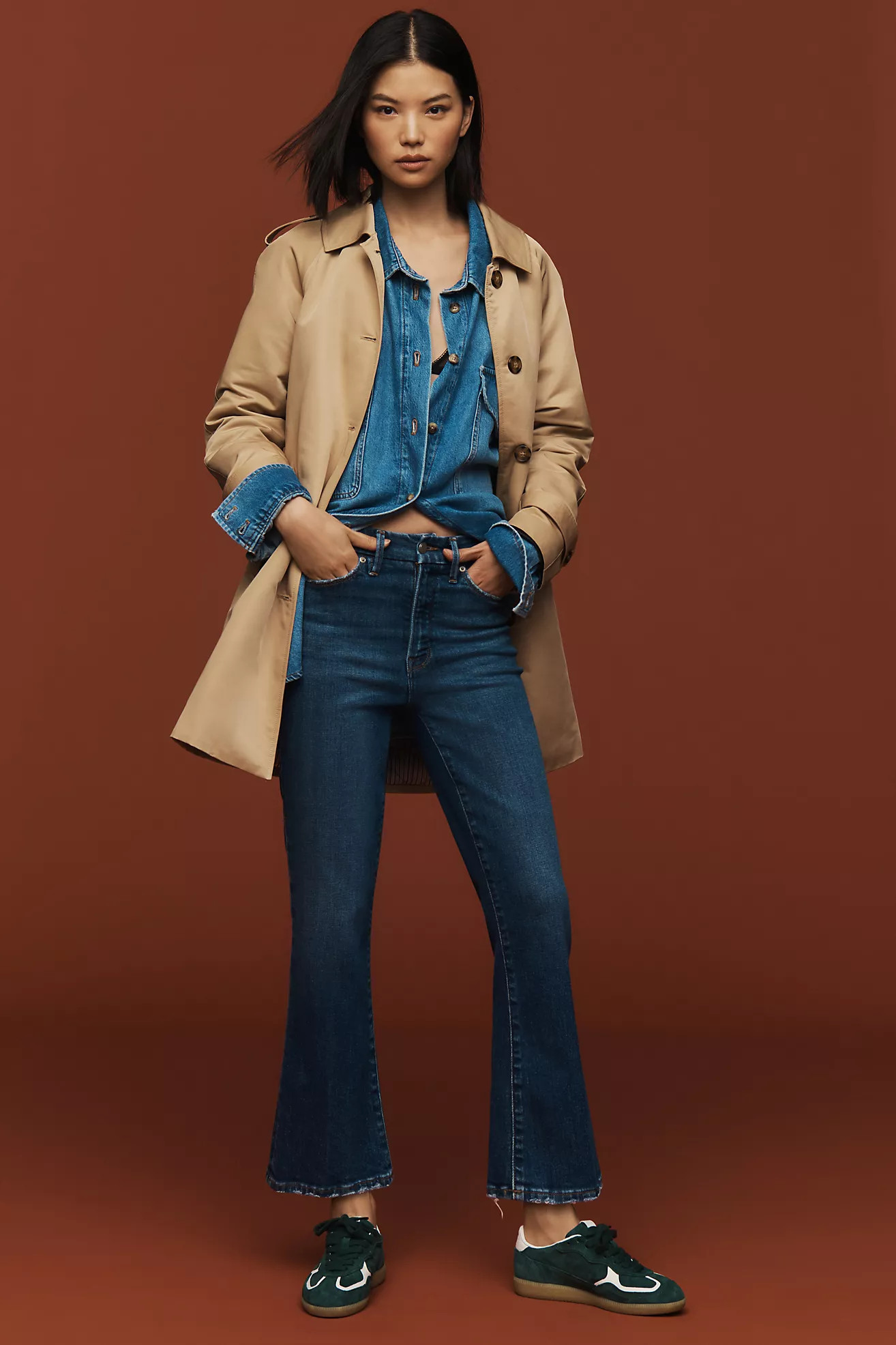 Good American Good Legs Crop Mini Boot Jeans | Anthropologie (US)