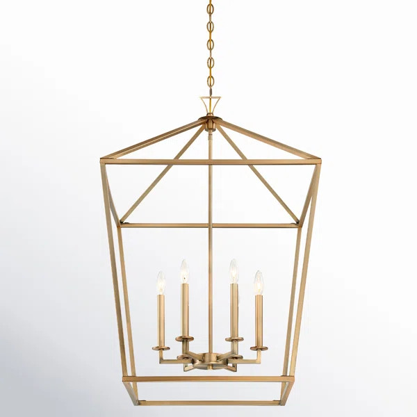 Hastings 6 - Light Lantern Geometric Chandelier | Wayfair North America