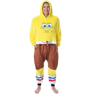 Intimo Nickelodeon Mens' SpongeBob SquarePants Costume Pajama Union Suit (S/M) Multicolored | Target