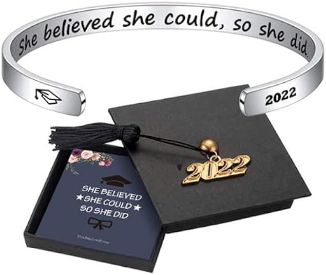 M MOOHAM Graduation Gifts for Her Him 2022, Inspirational Graduation Bracelets Class of 2022 High... | Amazon (US)