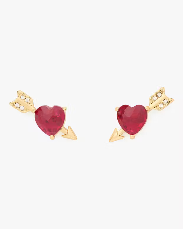 Lovestruck Heart And Arrow Studs | Kate Spade Outlet