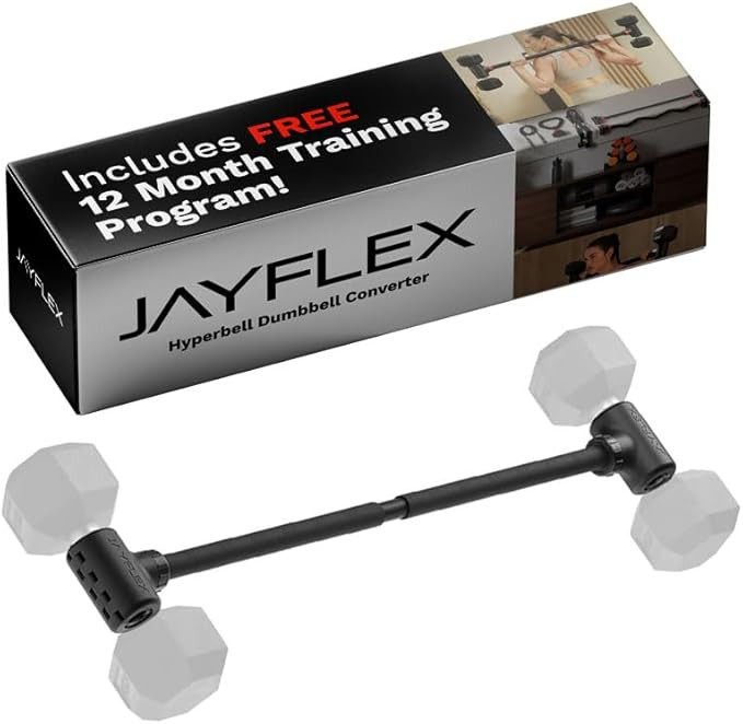 Jayflex Hyperbell Dumbbell Converter - Convert Dumbbells to Barbell Set and Kettlebell for Home F... | Amazon (US)
