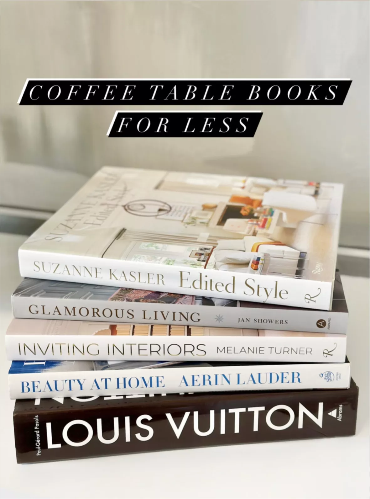 Coffee Table Books Louis Vuitton 