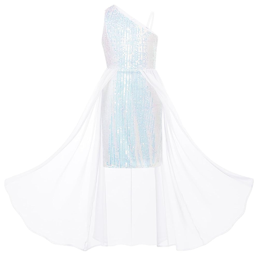 GRACE KARIN Girls Sequin Dress for Teens One Shoulder Formal Birthday Party Wedding Pageant Prom ... | Amazon (US)