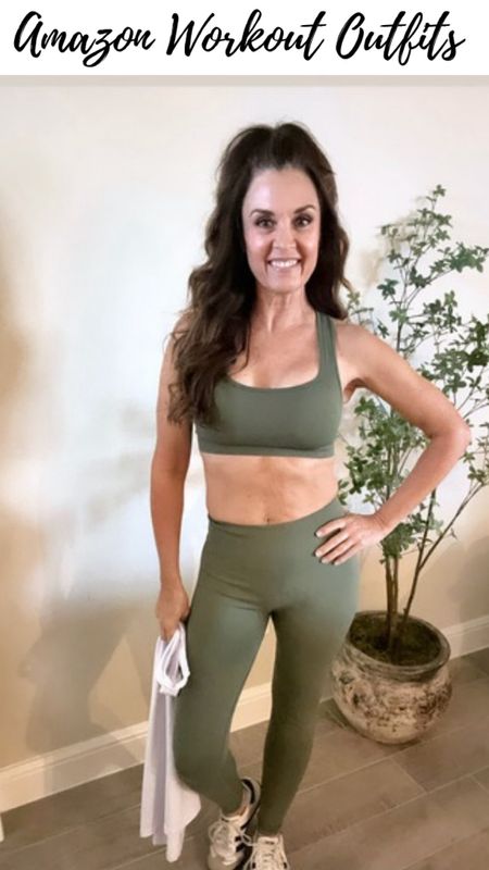 Cute and comfortable workout fits from Amazon /sports bra/workout pants/tennis outfits/ workout wear/ athletic clothes 

#LTKfitness #LTKover40 #LTKActive