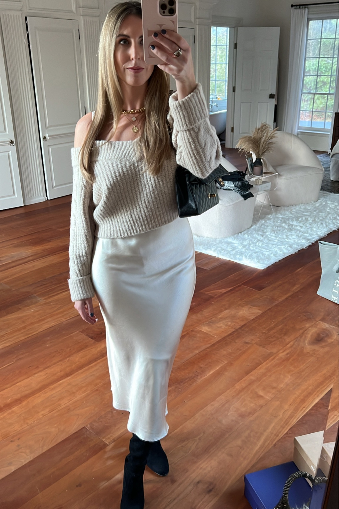 This Dress! The sweater is attached. 🤍🤍🤍 

#LTKHoliday #LTKcurves #LTKstyletip