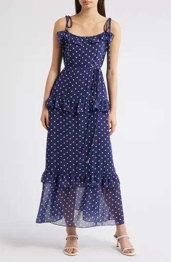 Polka Dot Tiered Maxi Dress | Nordstrom