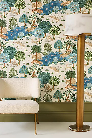 Sanderson Pamir Garden Wallpaper | Anthropologie (US)