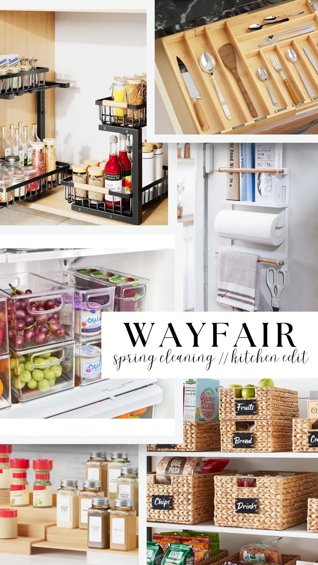 @Wayfair Spring Cleaning // kitchen edit! ✨ #wayfair #wayfairpartner #ad

Upgrade your kitchen this spring with these organization finds for your cabinets, pantry and refrigerator!

#LTKSaleAlert #LTKSeasonal #LTKfoodie