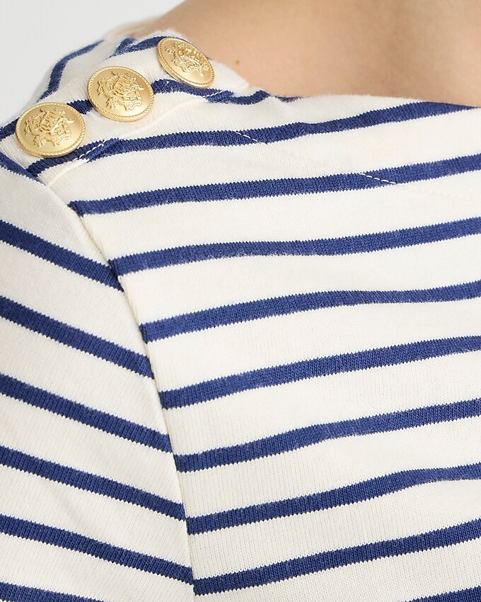 newMariner cloth short-sleeve T-shirt with buttons in stripe$59.50Paloma Stripe Ivory EveSelect a... | J. Crew US