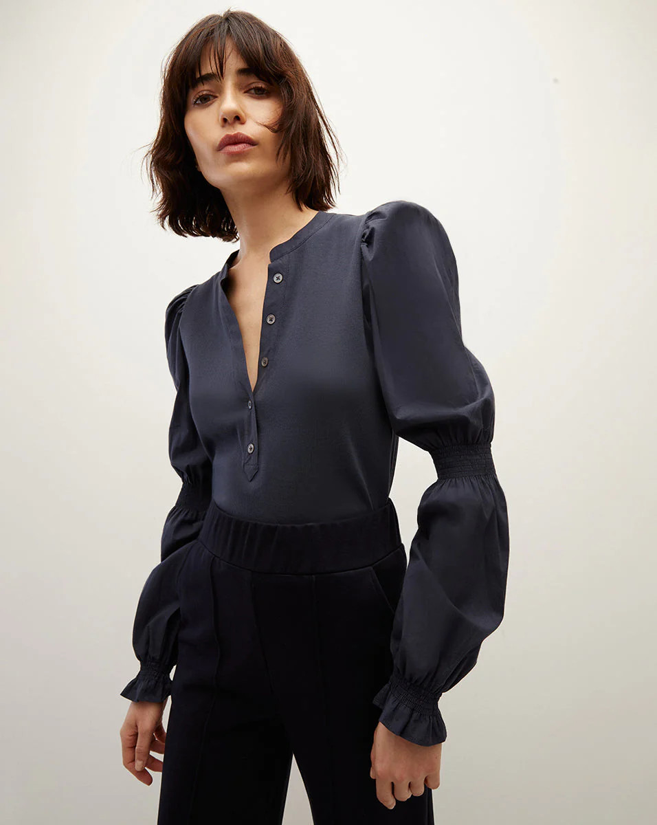 Effy Puff-Sleeve Top | Veronica Beard