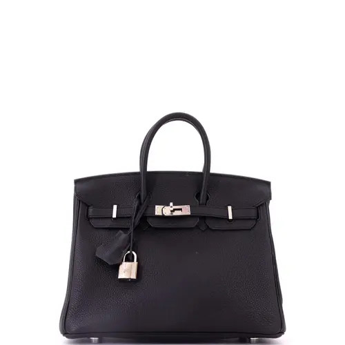 Pre-Owned Hermes Birkin Handbag Black Togo with Palladium Hardware 25 at Nordstrom, Size Small | Nordstrom