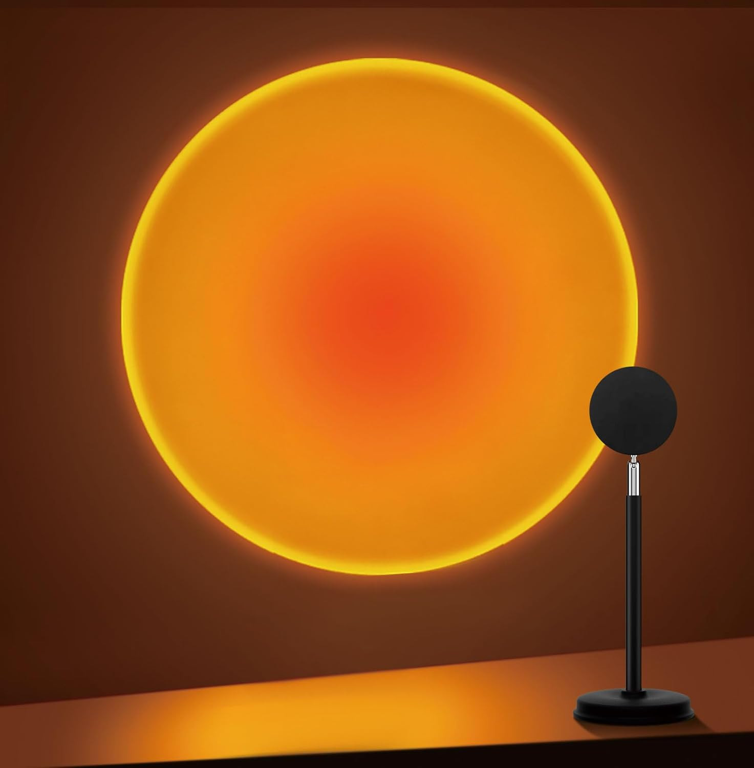 Tsrarey Sunset Lamp Projector, 180 Degree Rotation Sunset Projection Light Led Night Light Floor Lamp with USB Port,Sunset Lamps for Photography Party Bedroom Decor,Christmas Gifts for Women | Amazon (US)