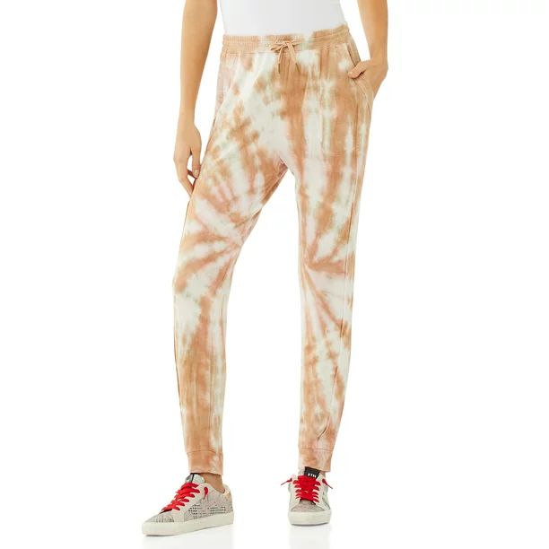 Scoop Women’s Tie Dye Joggers with Front Seaming | Walmart (US)