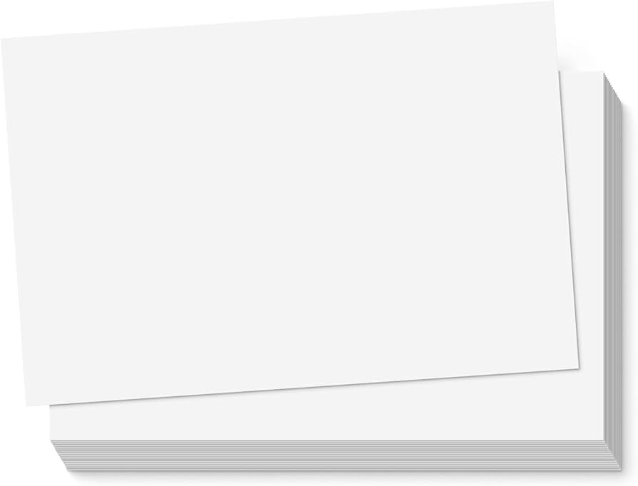 S&O 300gsm 4x6” Postcard Paper Cardstock(Both Sides Blank) For Art or Clear Thank Notes for Mai... | Amazon (US)