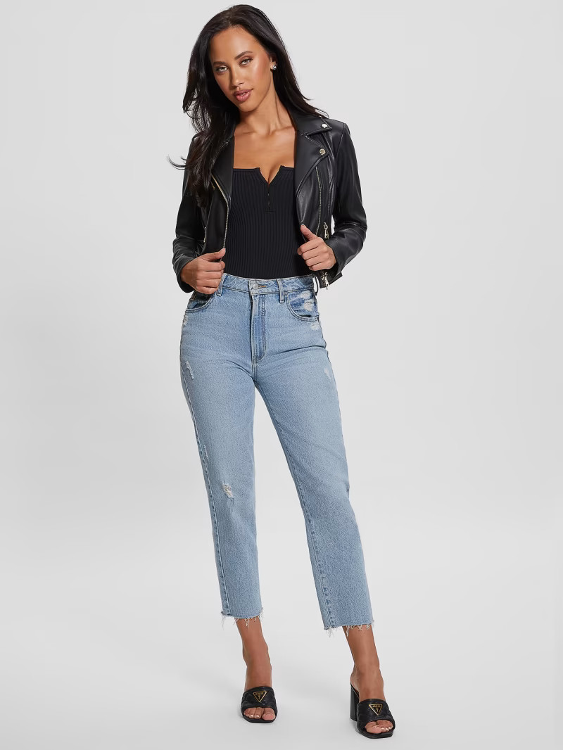 Venom Cropped Moto Jacket | Guess (US)