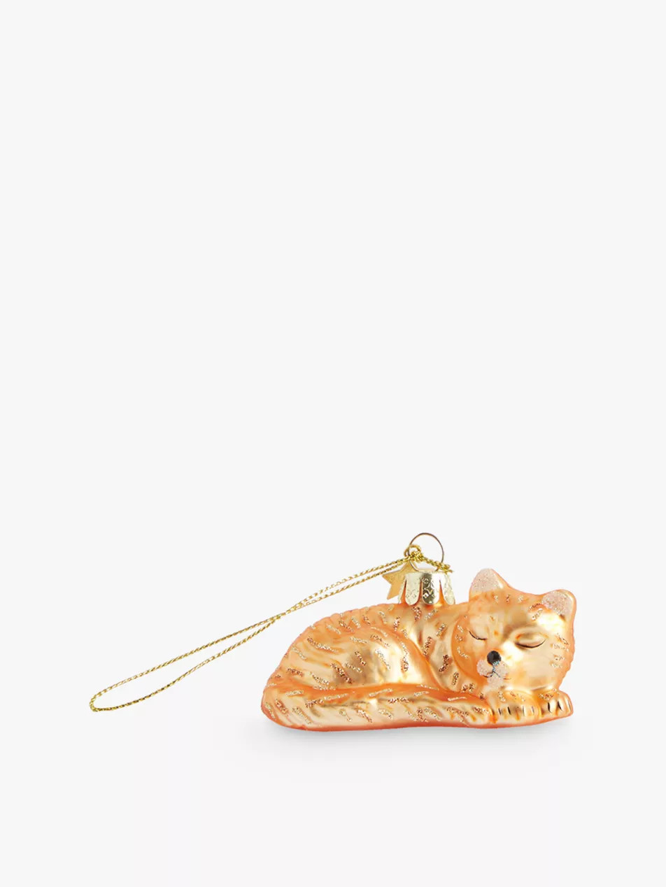 Sleeping Cat Christmas decoration 3.5cm | Selfridges