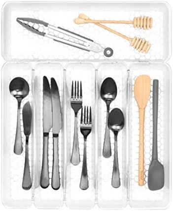 Spectrum Diversified Hexa 6-Divider Buildup-Resistant Organizer & Utensil Holder, Easy-to-Clean Mode | Amazon (US)