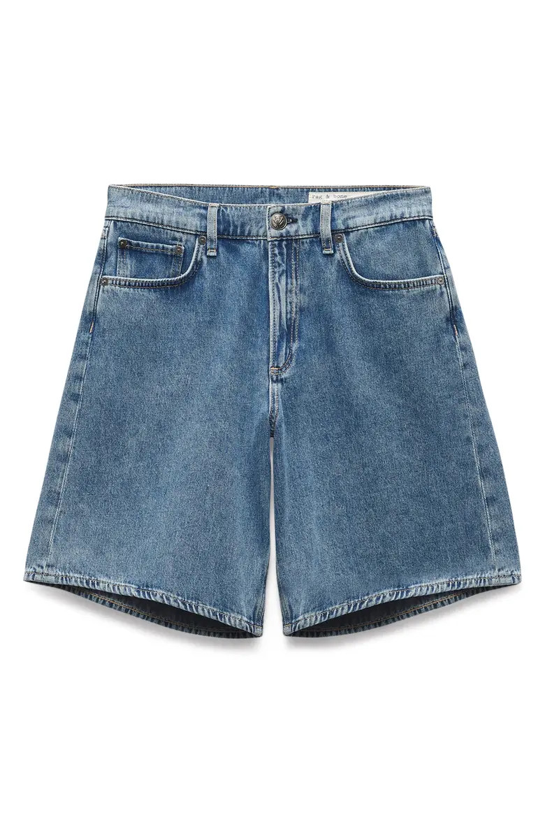Mckenna High Waist Denim Bermuda Shorts | Nordstrom