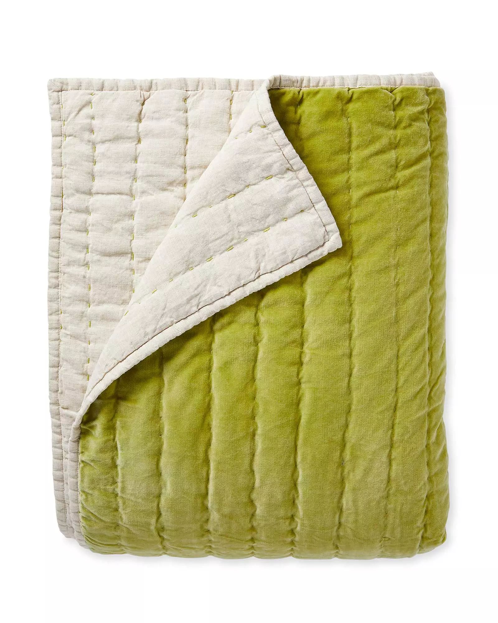 Delwood Velvet Quilt | Serena and Lily