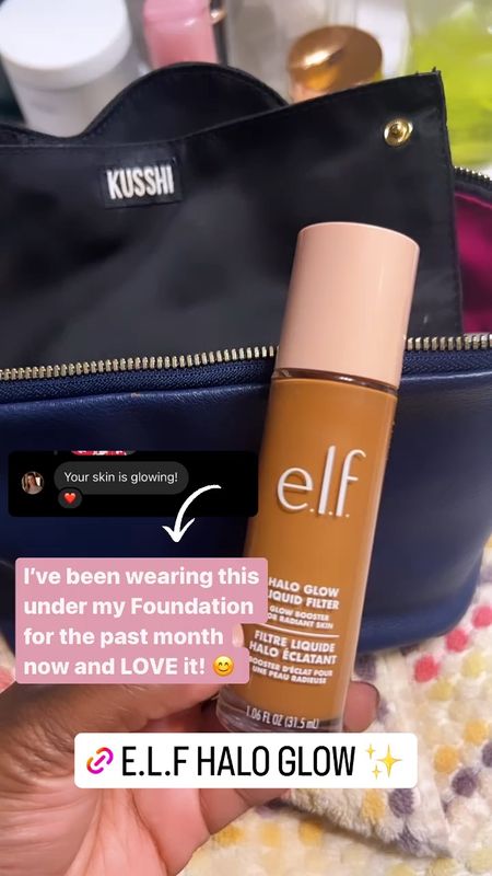 My latest secret weapon for glowing skin. I apply the e.l.f halo glow filter before I put on my foundation for a gorgeous glowy look!! @leliassoutherncharm 

#LTKbeauty #LTKVideo #LTKxTarget