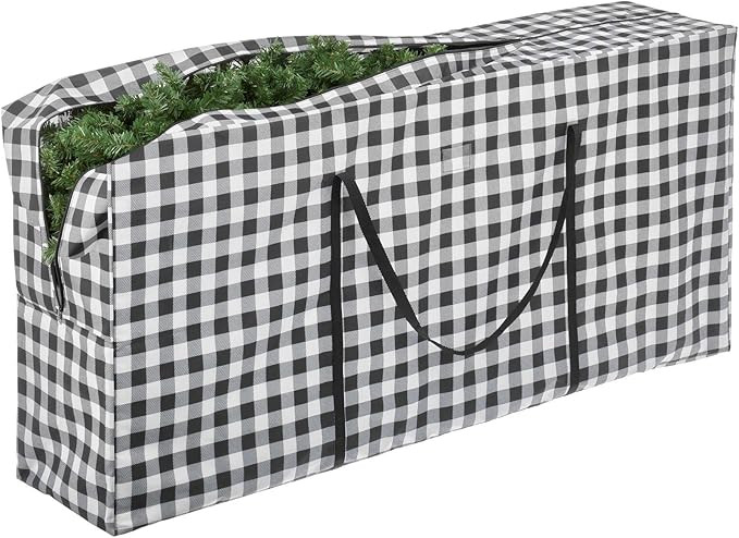 mDesign Extra Large Christmas Tree Storage Bag with Handles - Zippered Storage Tote - Durable Sto... | Amazon (US)