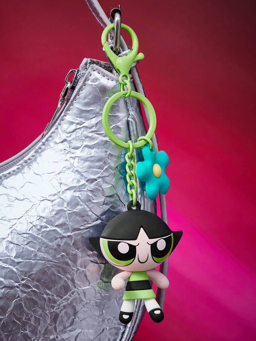 THE POWERPUFF GIRLS X SHEIN Cute Buttercup Pendant Keychain For Bag Or Keyring | SHEIN
