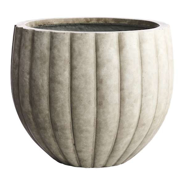 Pumpkin Ash Grey Outdoor Planter, Medium | At Home