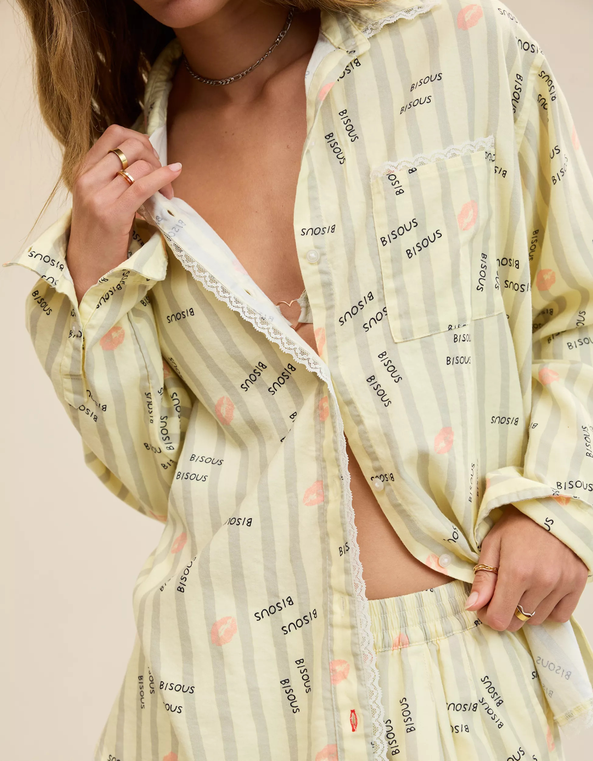 Aerie Flannel Pajama Shirt | Aerie