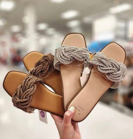 Glittery designer LOOK A LIKE sandals- under $30! These give ULTRA expensive- and are great quality for under $30. Glam up ANY outfit! 

#LTKFind #LTKunder50 #LTKshoecrush