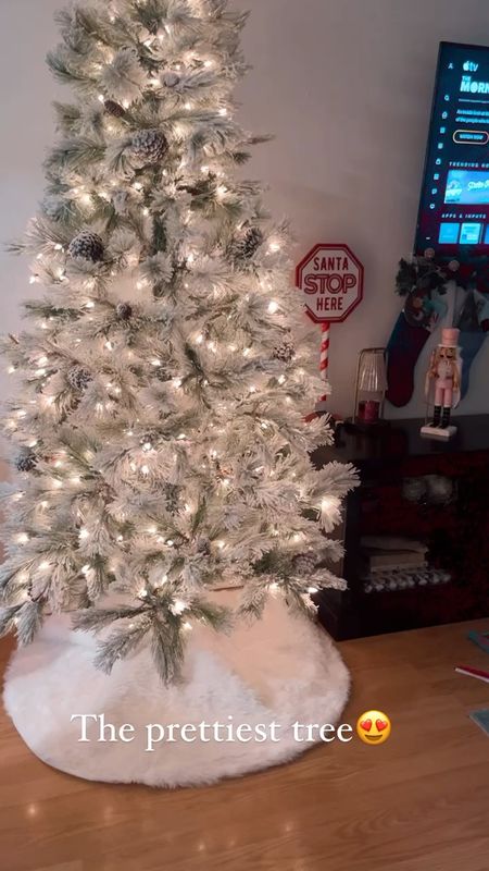 Flocked prior Christmas tree decor at home finds under $200

#LTKhome #LTKsalealert #LTKHoliday