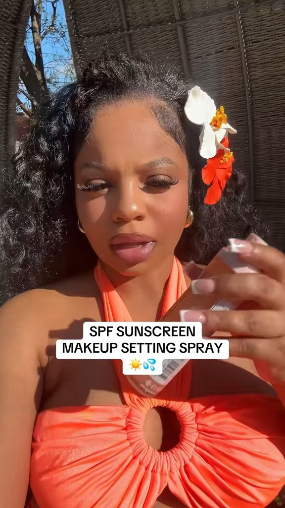 Kopari spf setting spray not only am I covered with sunscreen but this also makes my makeup so glowy and long lasting

#LTKBeauty #LTKselfcare #LTKSwim