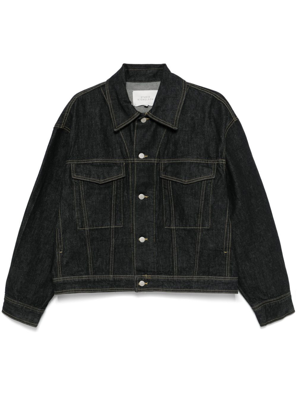 Studio Nicholson denim jacket - Black | Farfetch Global