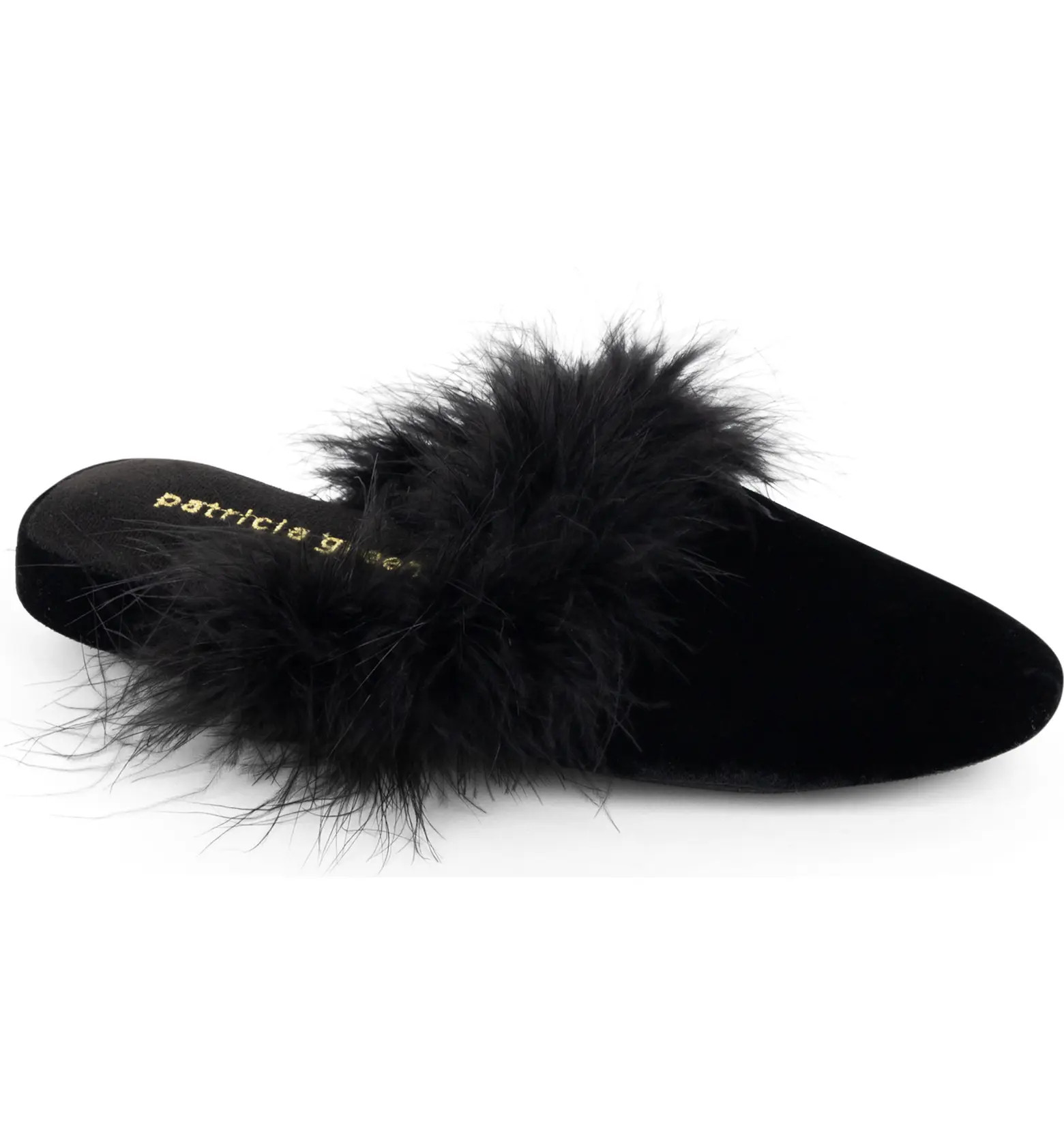 Party Feather Velvet Slipper (Women) | Nordstrom