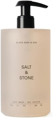 Salt & Stone Body Wash for Women & Men | Black Rose & Oud | Hydrating Gel Cleanser | Clean & Soft... | Amazon (US)