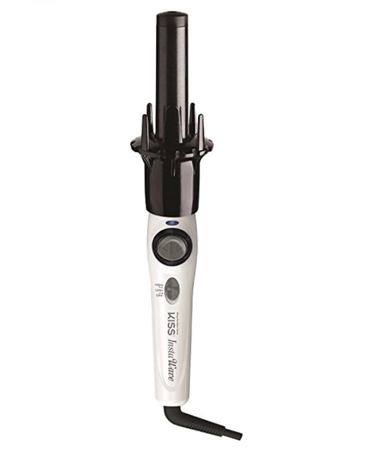 KISS Instawave Deluxe Automatic Rotating Curling Iron, Self-Spinning, Ceramic Ionic Technology, Tangle Prevention, 2-Way Rotation, Dual Heat Settings up to 420°F, 1” Curling Wand, Black & White

#LTKBeauty #LTKselfcare #LTKmomlife