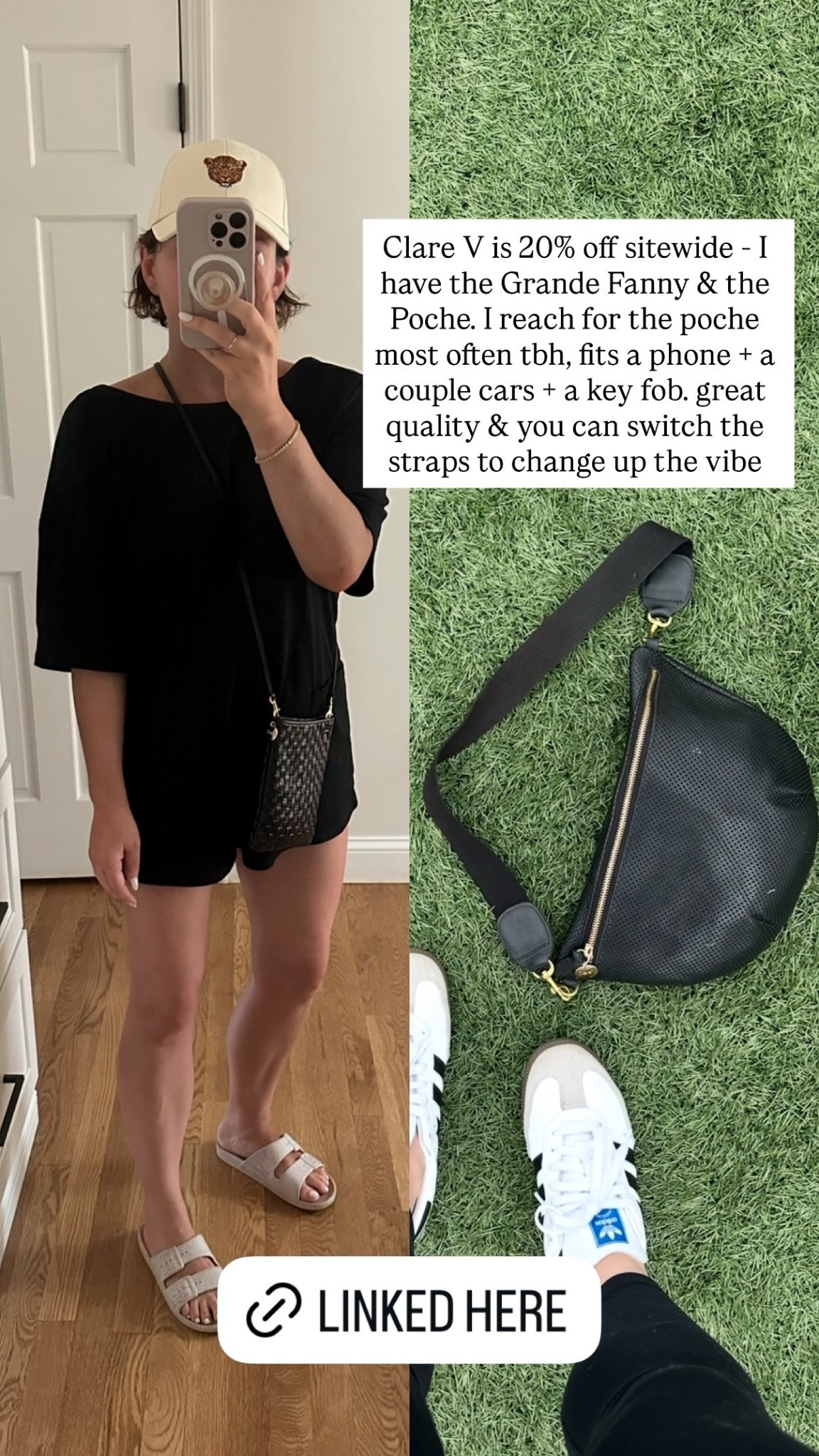 Clare V is 20% off sitewide - I have the Grande Fanny & the Poche. I reach for the poche most often tbh, fits a phone + a couple cars + a key fob. great quality & you can switch the straps to change up the vibe

#LTKGiftGuide #LTKHoliday #LTKmomlife