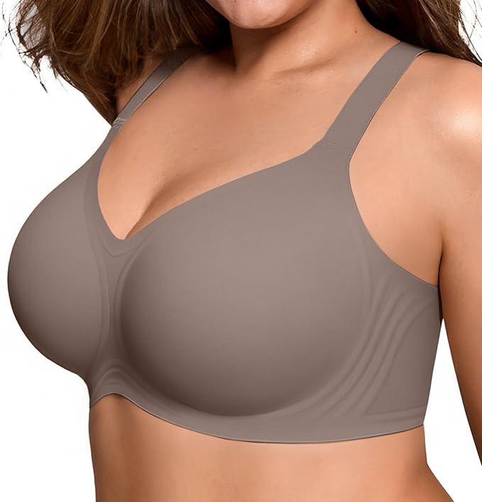 Wireless Bras for Women No Underwire Full Coverage Push Up Bra Support Plus Size Bras for Older W... | Amazon (US)