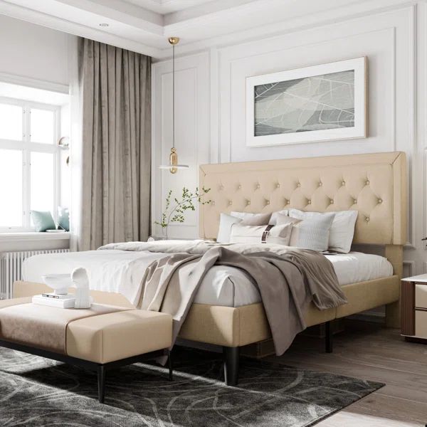 Hegg Tufted Upholstered Platform Bed | Wayfair North America