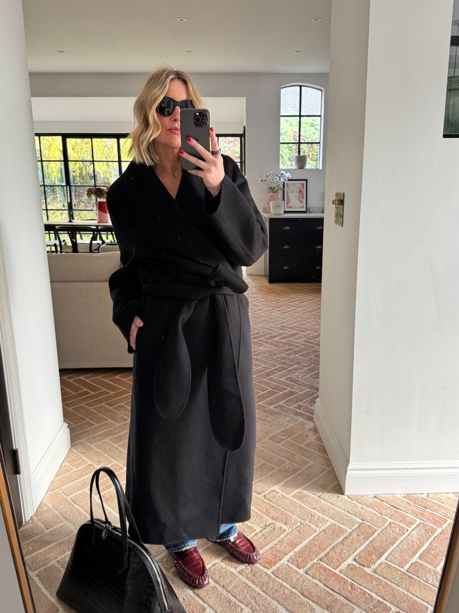 Robe Coat + Burgundy Loafers 

#LTKuk #LTKdatenight #LTKstyletip