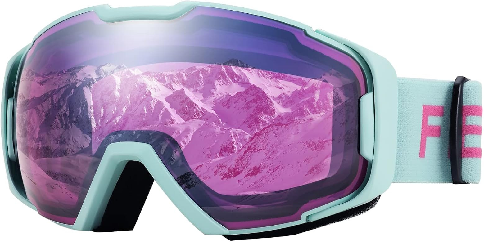 FEISEDY Ski Goggles, OTG Snow Sport Goggles for Adult Youth, Anti-Fog UV400 Protection Bendable D... | Amazon (US)