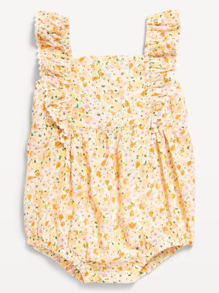 Flutter-Sleeve Printed One-Piece Romper for Baby | Old Navy (US)