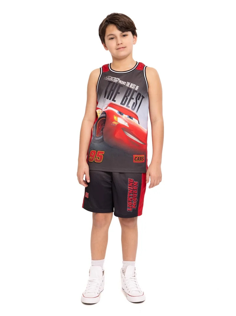 Disney Pixar Cars Boys Basketball Jersey and Shorts Set, 2-Piece, Sizes 4-12 | Walmart (US)
