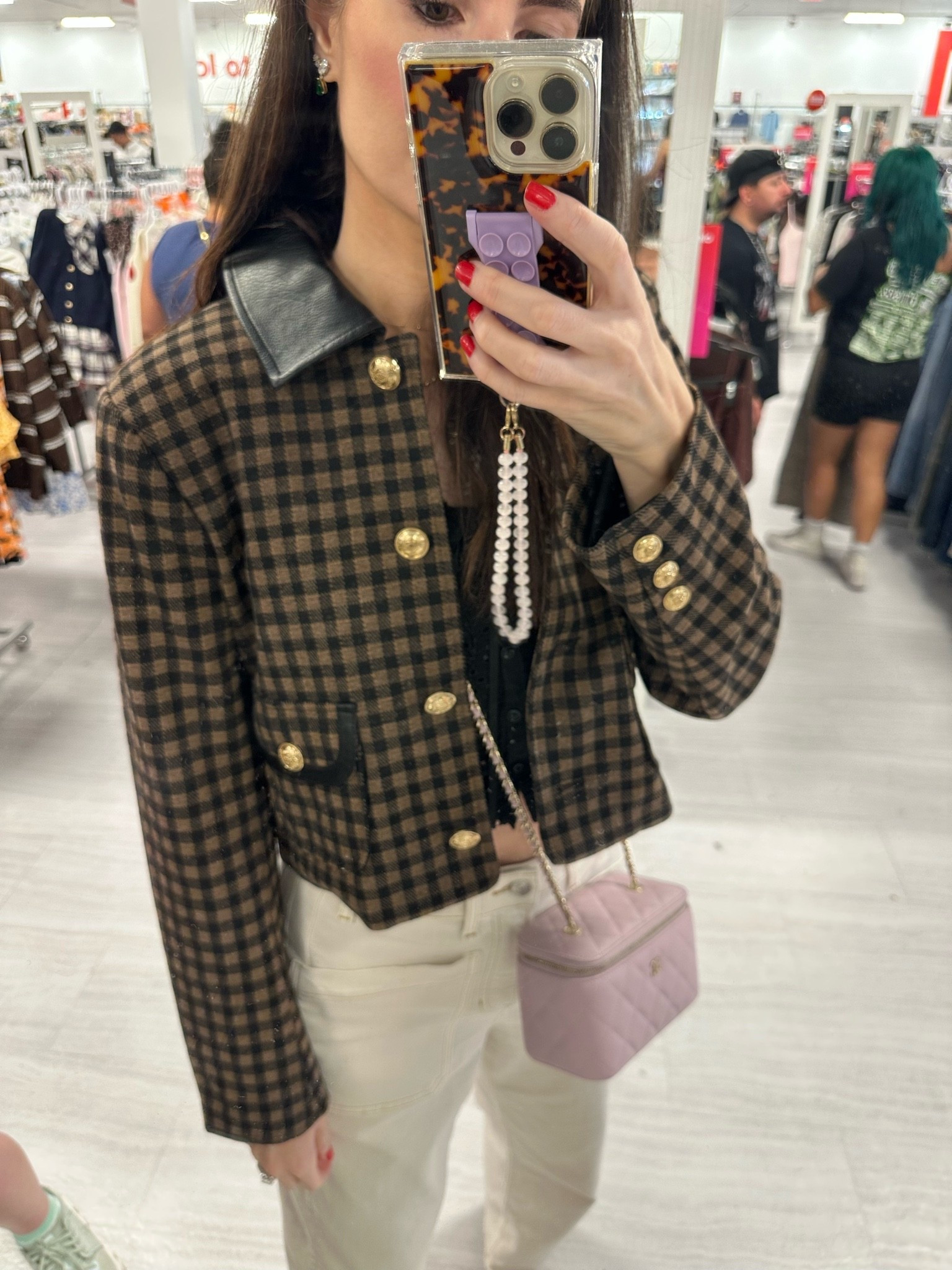 Cropped jacket - size small