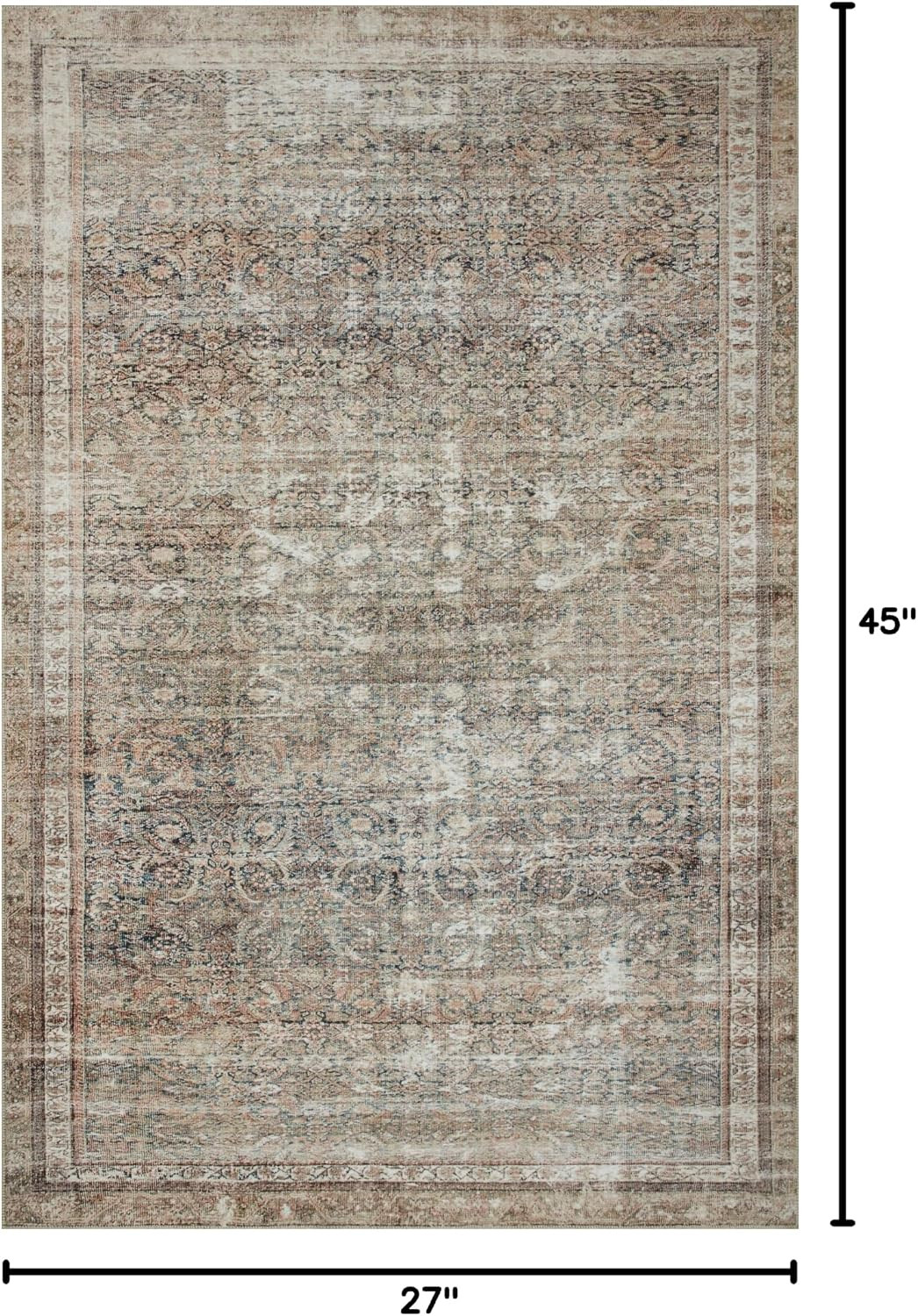 Loloi Chris Loves Julia Jules Ink/Terracotta 2'-3" x 3'-9" Accent Rug | Amazon (US)