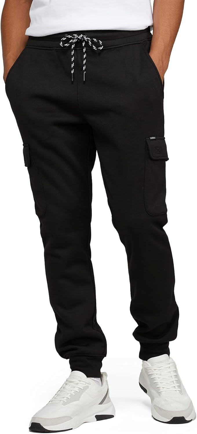 Men's Active Basic Fleece Cargo Jogger Pants | Amazon (US)