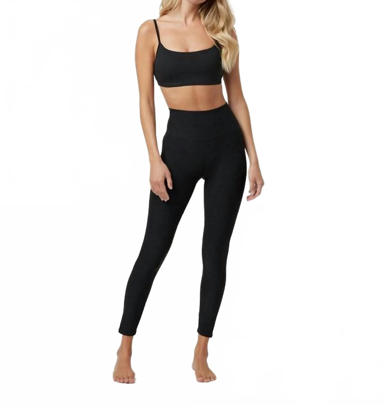 Clean Elevation Leggings In Black Heather | Shop Simon