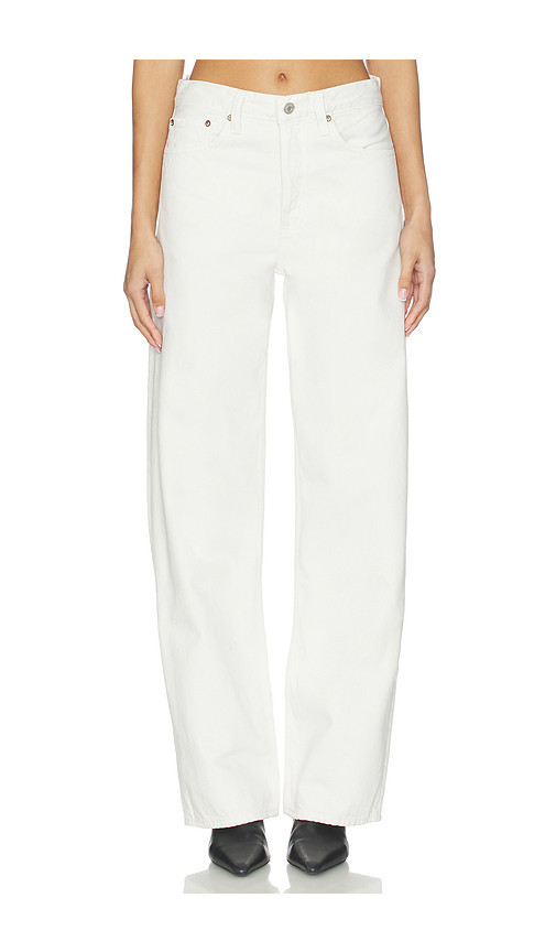 AGOLDE Arc Loose Wide Crop Jeans in White. Size 29. Also in 23, 24, 25, 26, 27, 28, 30, 31, 33. | Revolve Clothing (Global)