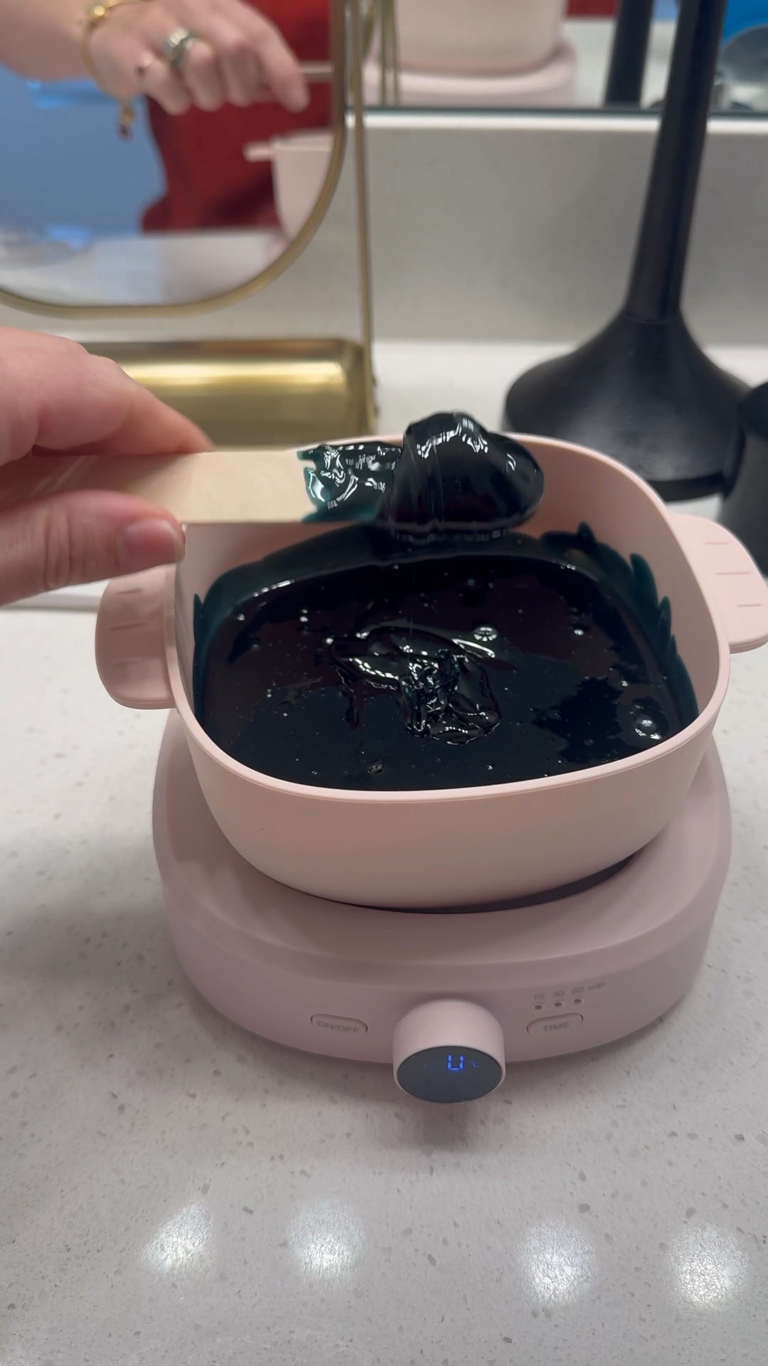 Wax Like a Pro—It’s All About the Temperature 

If your hard wax isn’t working the way you want it to, it’s probably a temperature thing. The right consistency changes everything—from how it applies to how cleanly it removes.

Here’s what I look for: it should be like cake batter—smooth, thick, and not dripping off your stick. You should be able to spin your applicator for  5 seconds without a single drop falling. That’s when you know it’s ready to glide on clean and come off in one satisfying piece.

I use this pink silicone wax pot that makes the whole routine feel pretty. The best part? Once the wax cools, it peels off like a dream, so the pot stays spotless—no crusty edges, no scrubbing. A clean tool = a luxe experience.

Waxing at home doesn’t have to be chaotic. Just get your texture right, and let your tools do the rest.
#AtHomeWaxing #SoftLuxuryBeauty #WaxTips #ChicBeautyTools #CleanGirlAesthetic

#LTKWedding #LTKFindsUnder50 #LTKBeauty